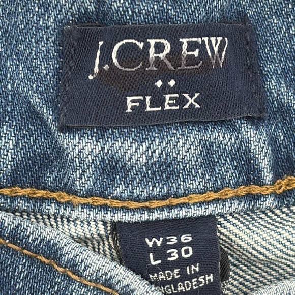 J Crew Factory Straight-fit jean vintage flex Montauk wash size 36x30 NWT AZ867 - Picture 5 of 12